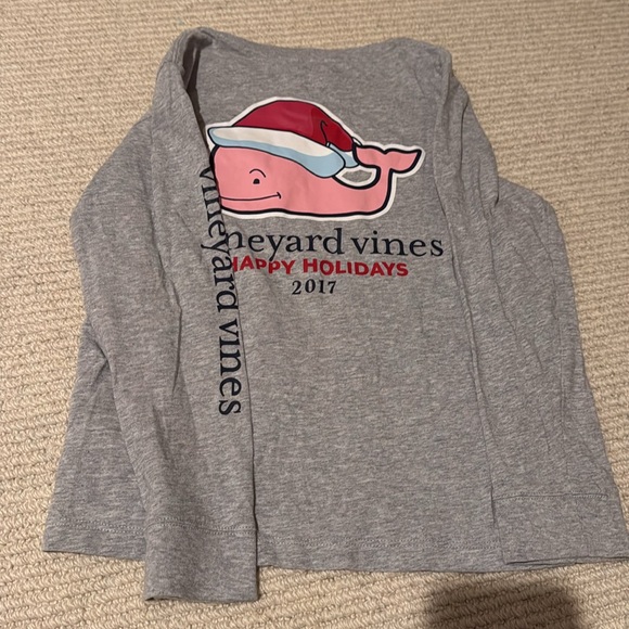 2!! Vineyard Vines Grey Long sleeve cotton shirts child size 6 - Picture 4 of 11
